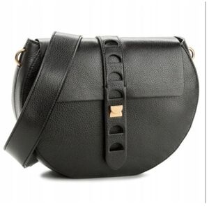 Coccinelle Black‎ Soft Leather Bag